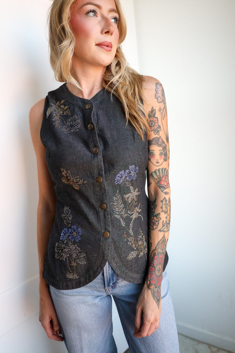 Ranna Gill Aster Sleeveless Waist Coat