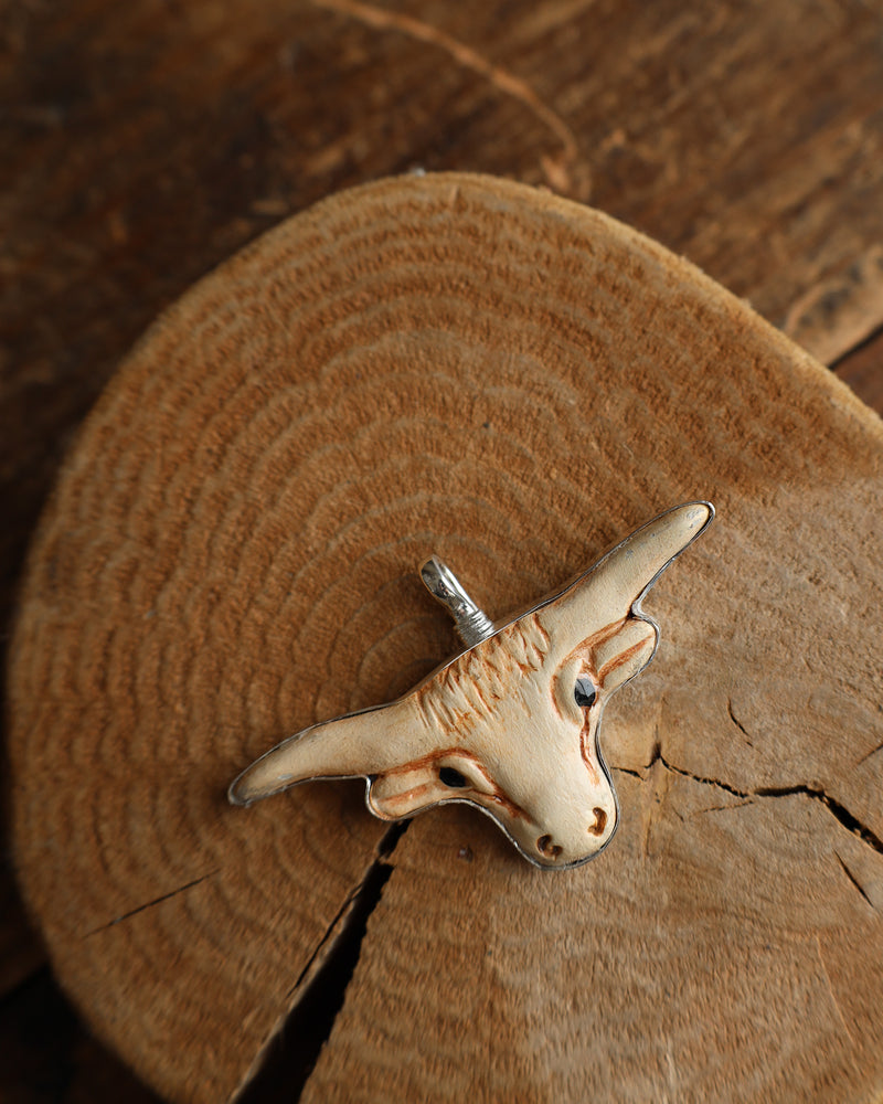 Coreen Cordova Longhorn Head Pendant 