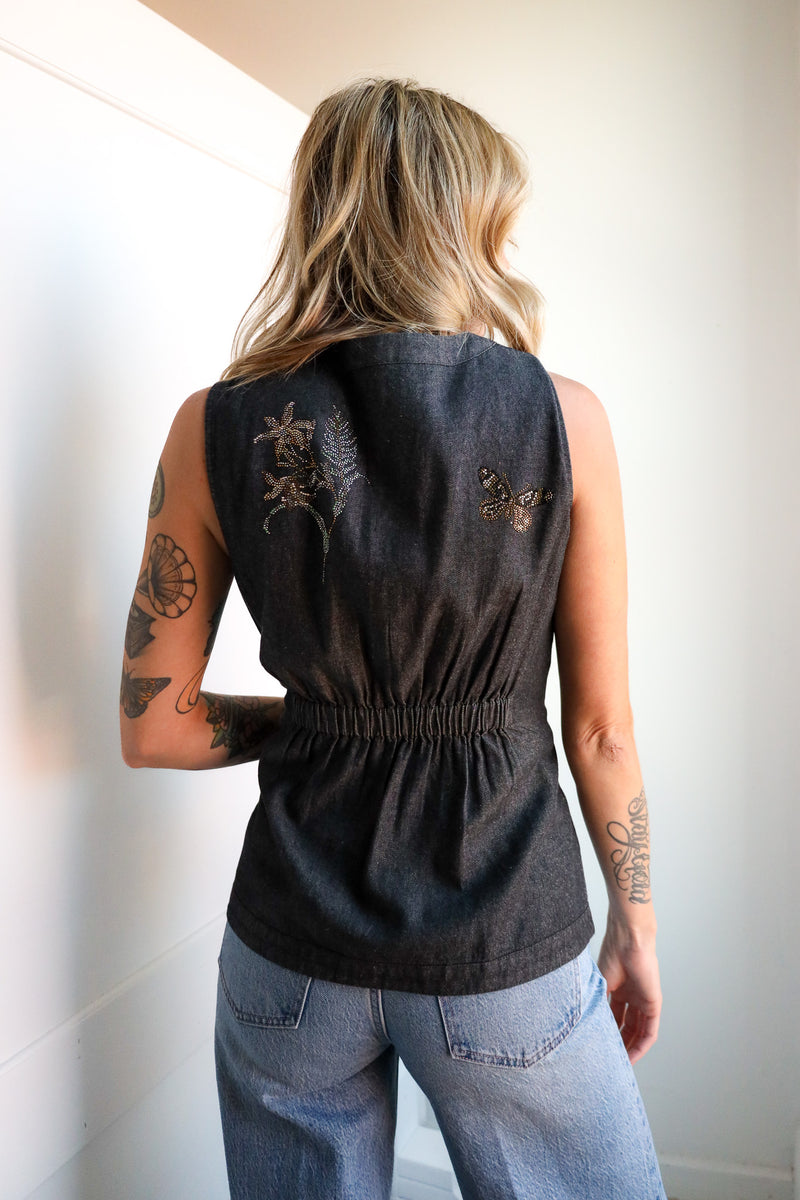 Ranna Gill Aster Sleeveless Waist Coat