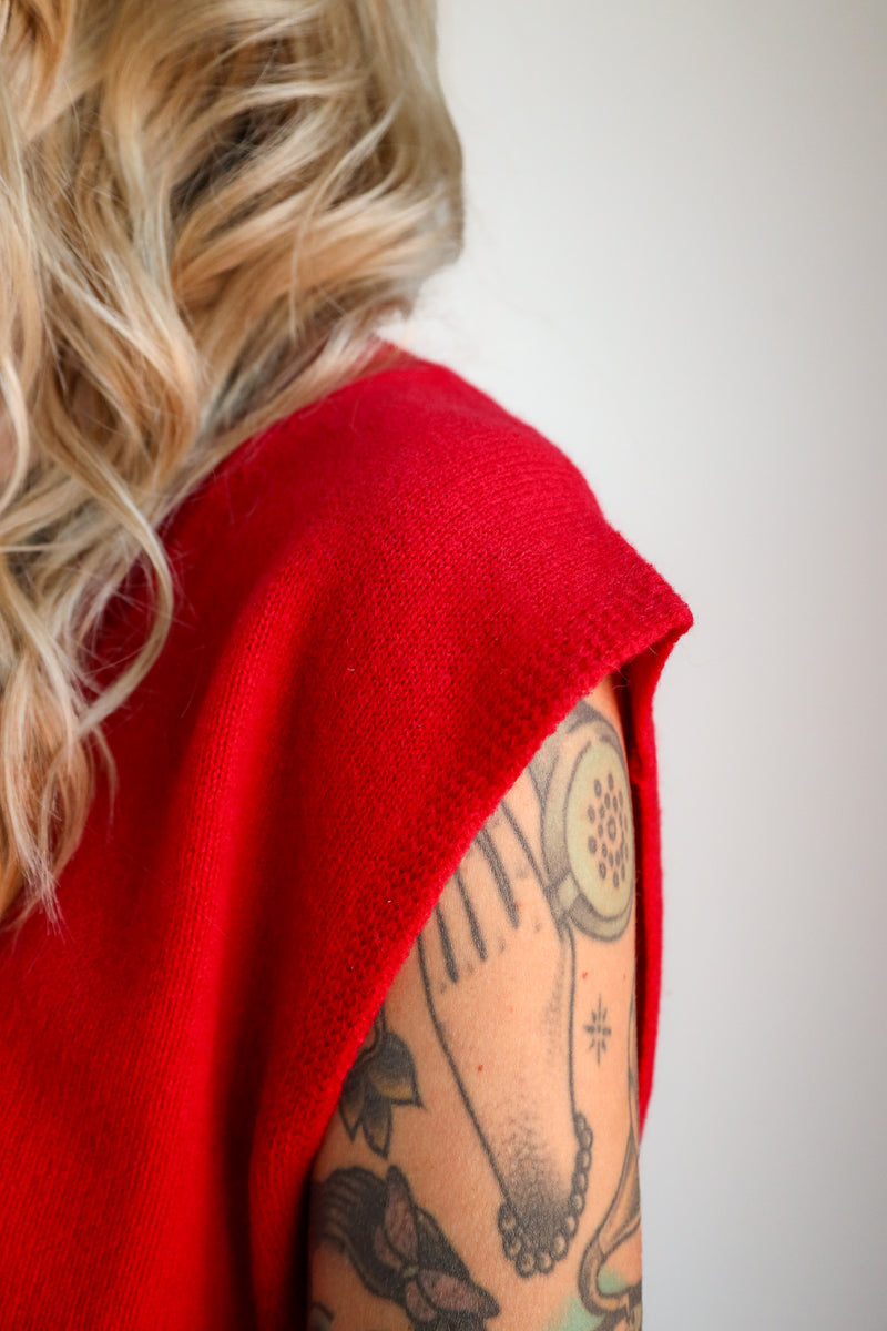 Colorush Tank Nikko Chunky V-Neck Sweater