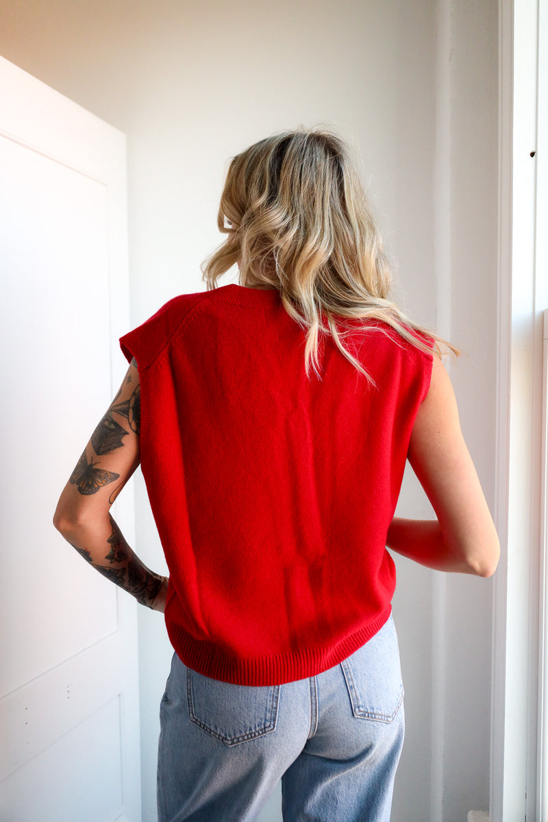 Colorush Tank Nikko Chunky V-Neck Sweater