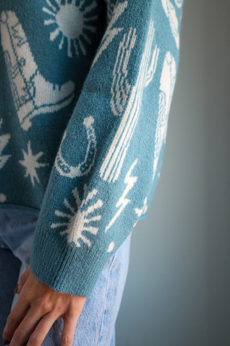 Very Jean Western Icons Sweater 