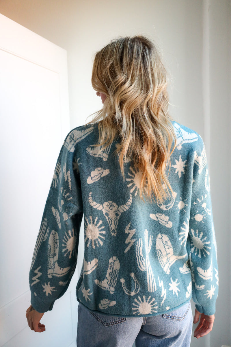 Very Jean Western Icons Sweater 