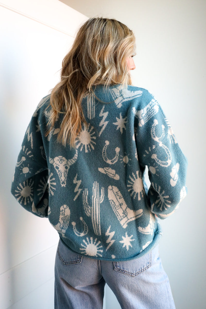 Very Jean Western Icons Sweater 