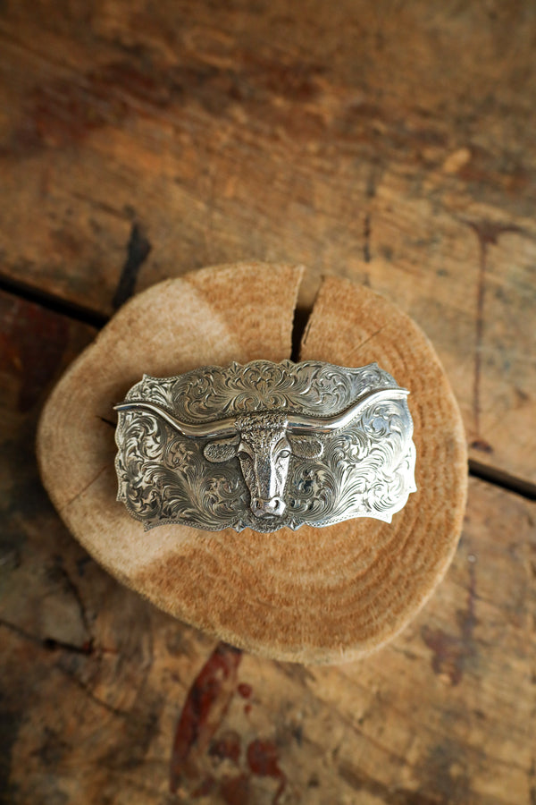 Comstock Heritage Trophy Scroll Longhorn Buckle
