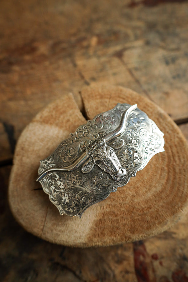 Comstock Heritage Trophy Scroll Longhorn Buckle