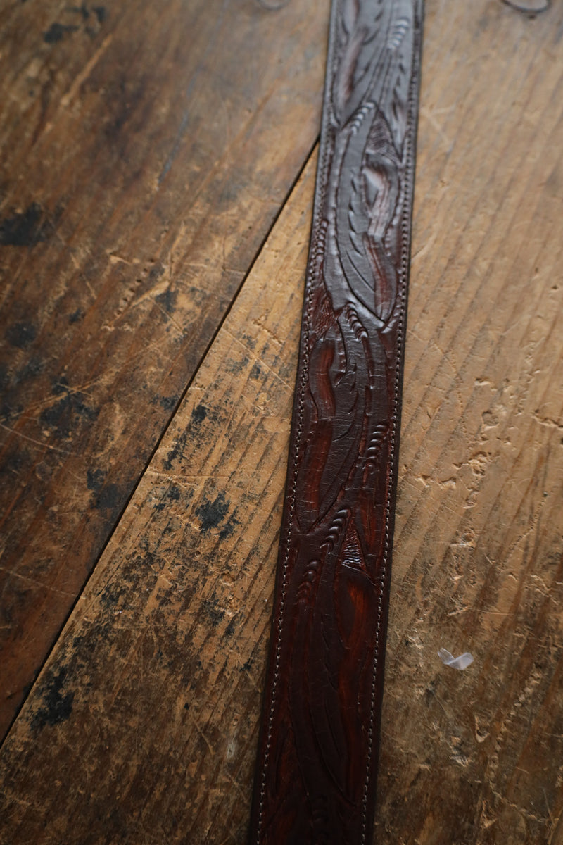 Juan Antonio Tooled Belt- Brown