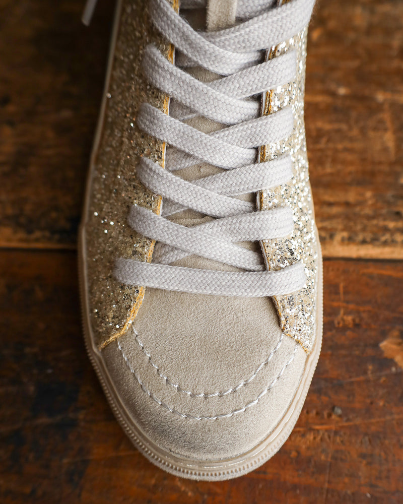 SHU SHOP ROONEY HIGH TOP GLITTER SNEAKER 