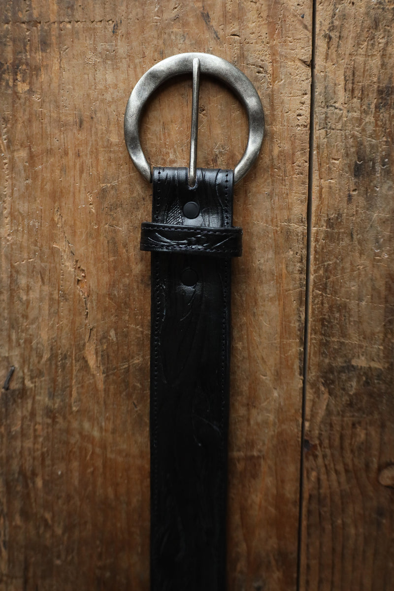 Juan Antonio Tooled Belt- Black