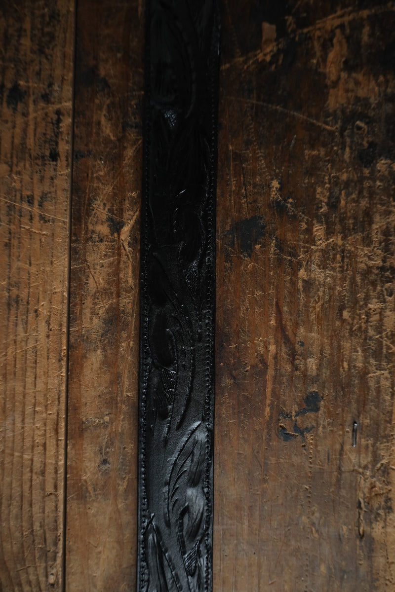 Juan Antonio Tooled Belt- Black