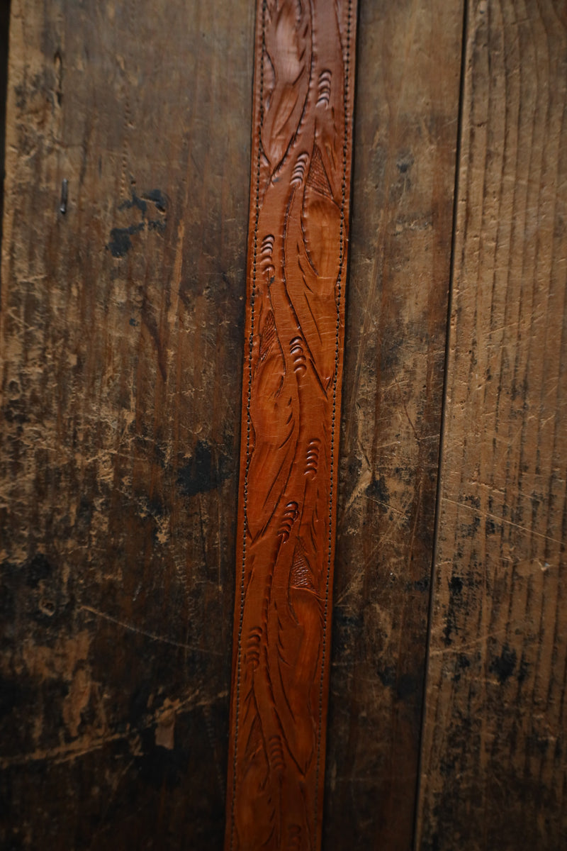 Juan Antonio Tooled Belt- Tan