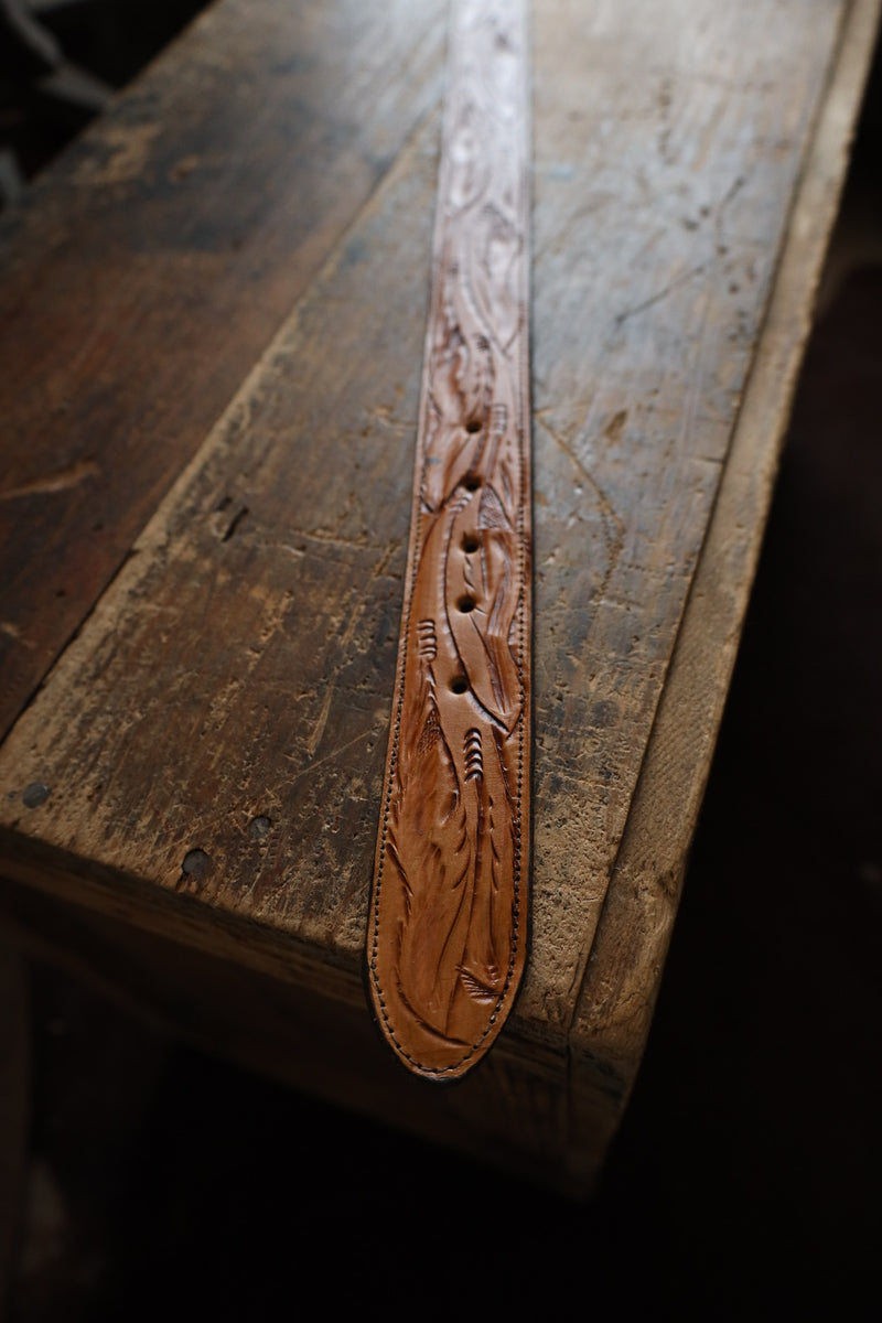 Juan Antonio Tooled Belt- Tan