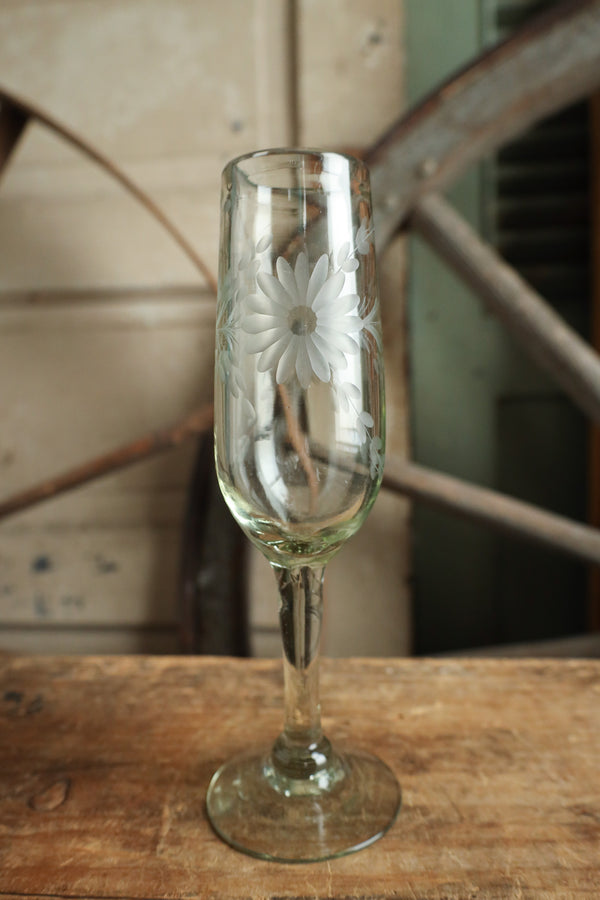 Rose Ann Hall Condessa Champagne Glass- Clear