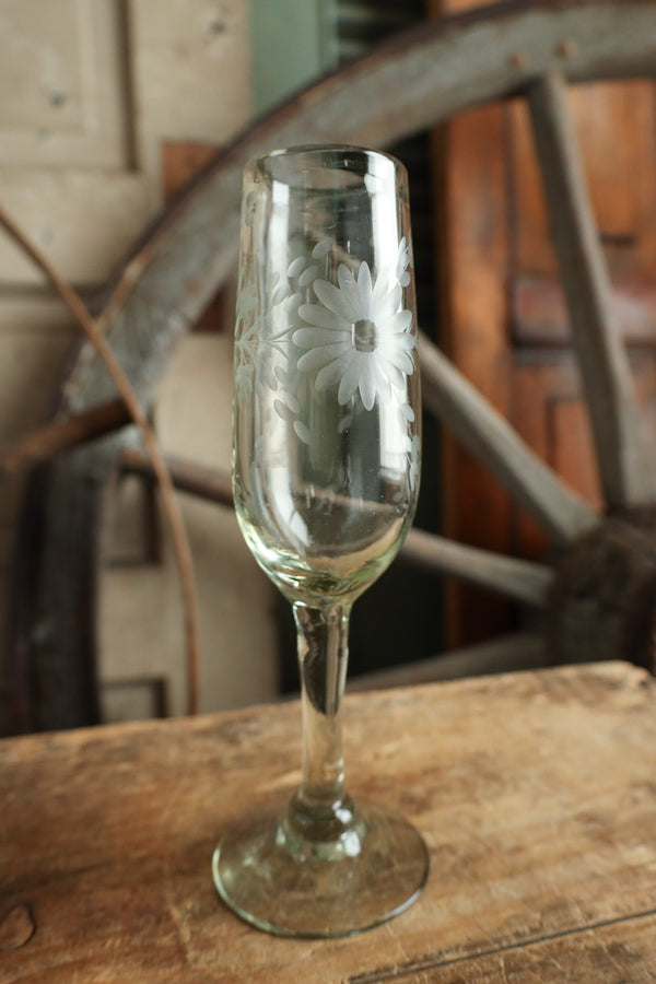 Rose Ann Hall Condessa Champagne Glass- Clear
