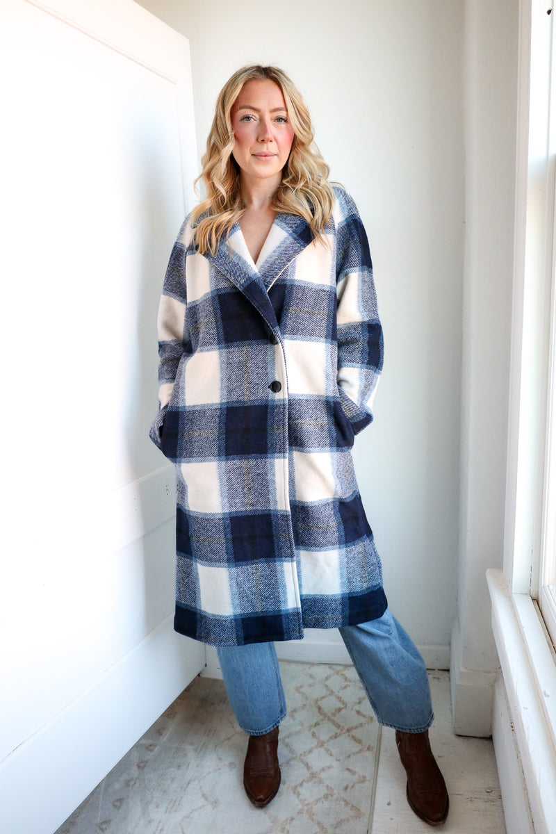 Dylan Alex Towne Plaid Coat 