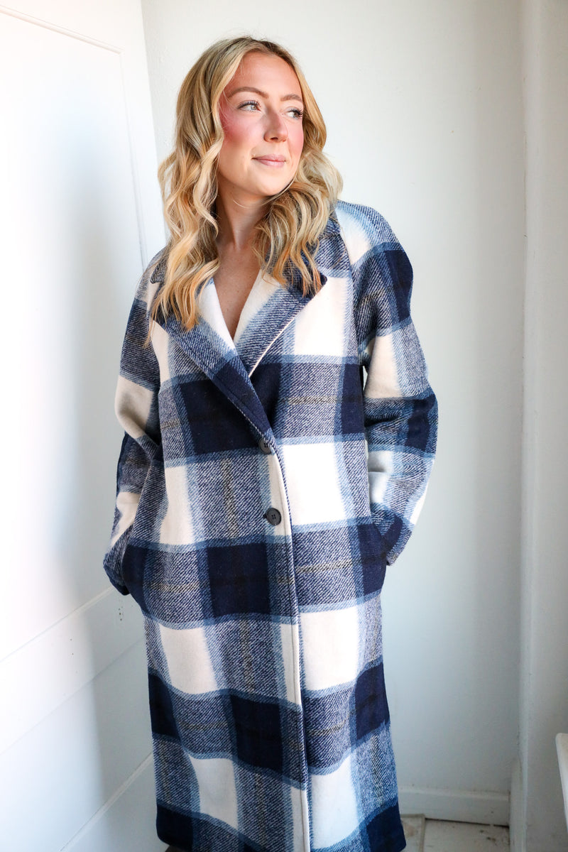 Dylan Alex Towne Plaid Coat 