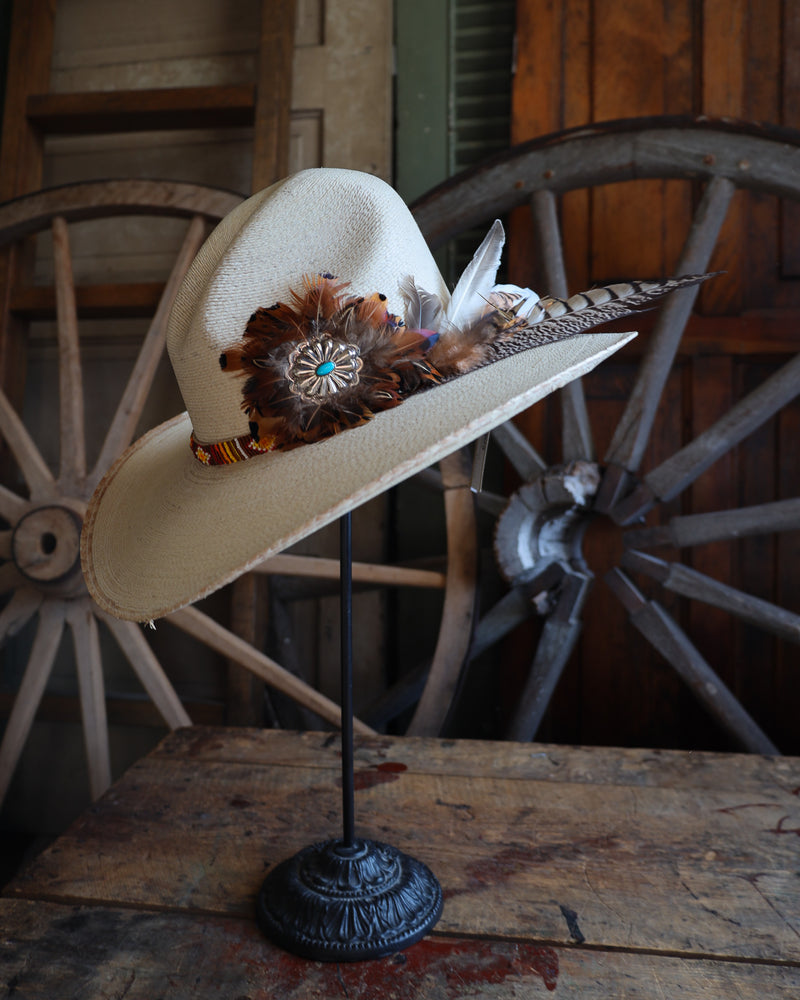 Donna Marie Gus Feathers Silver Concho Hat