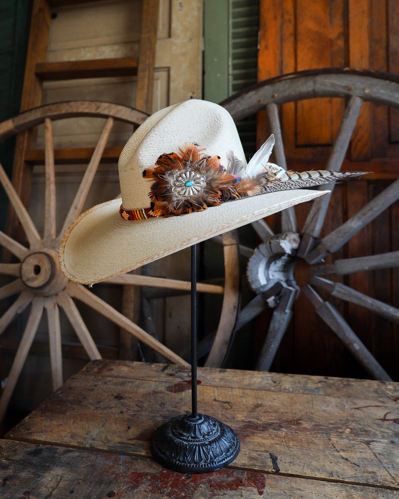 Donna Marie Gus Feathers Silver Concho Hat