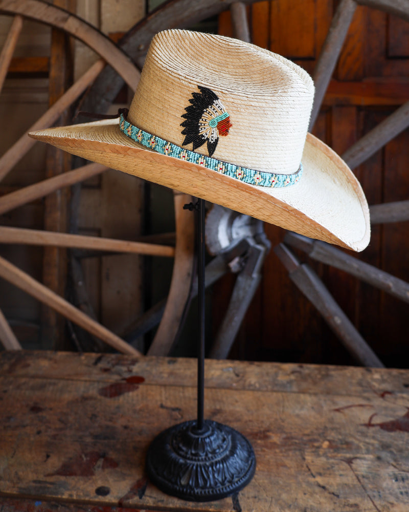 Donna Marie Cattleman Beaded Chief And Hat Band Cowboy Hat