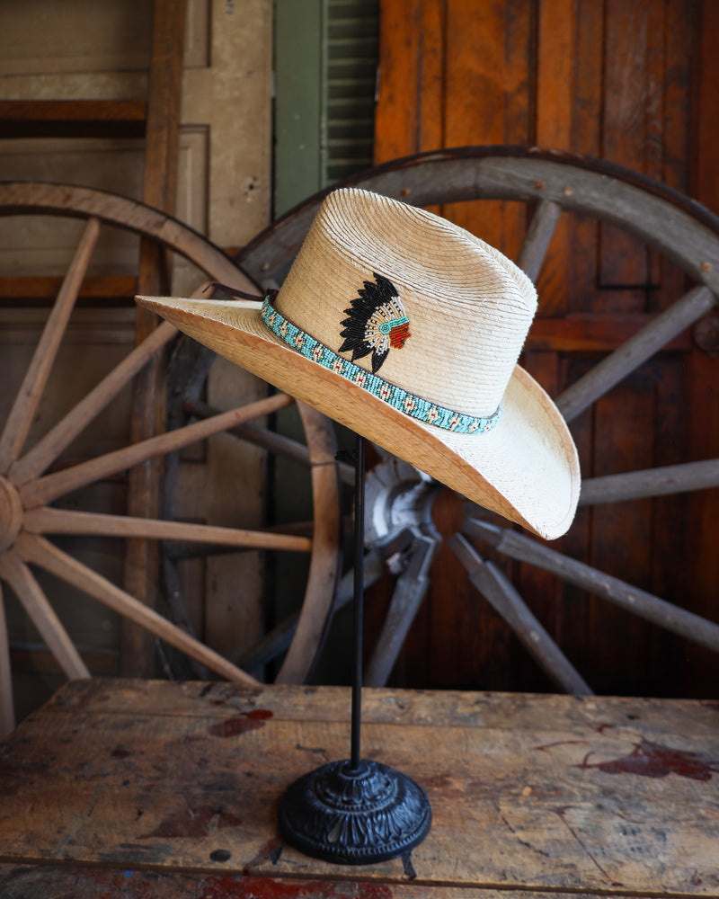 Donna Marie Cattleman Beaded Chief And Hat Band Cowboy Hat