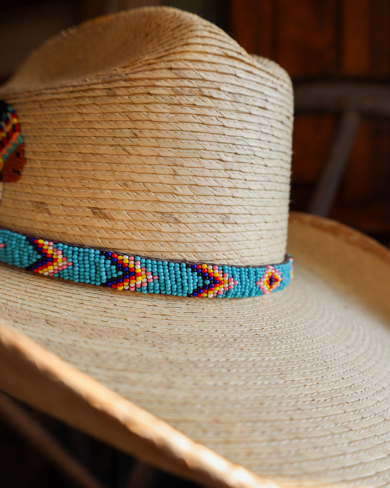 Donna Marie Cattleman Beaded Chief And Hat Band Cowboy Hat 