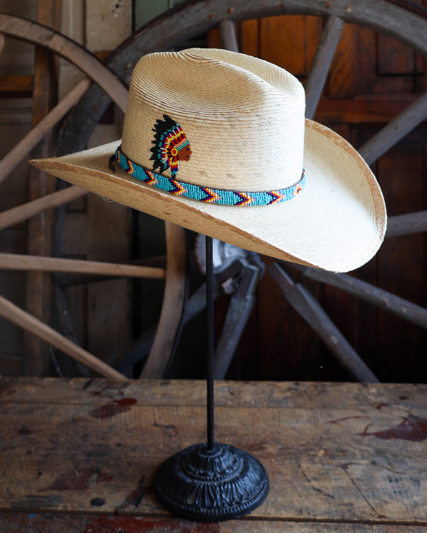 Donna Marie Cattleman Beaded Chief And Hat Band Cowboy Hat 