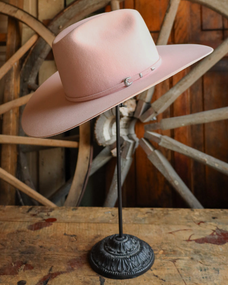 Rodeo King 7X Powder Pink 4" Self Hat 