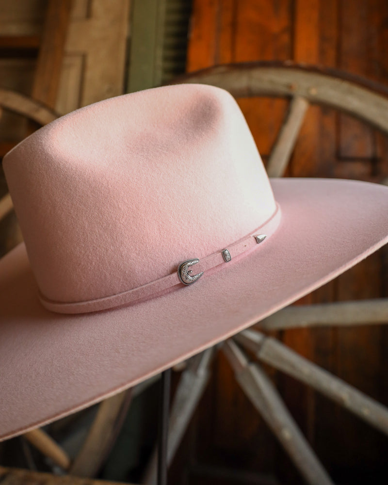 Rodeo King 7X Powder Pink 4" Self Hat 