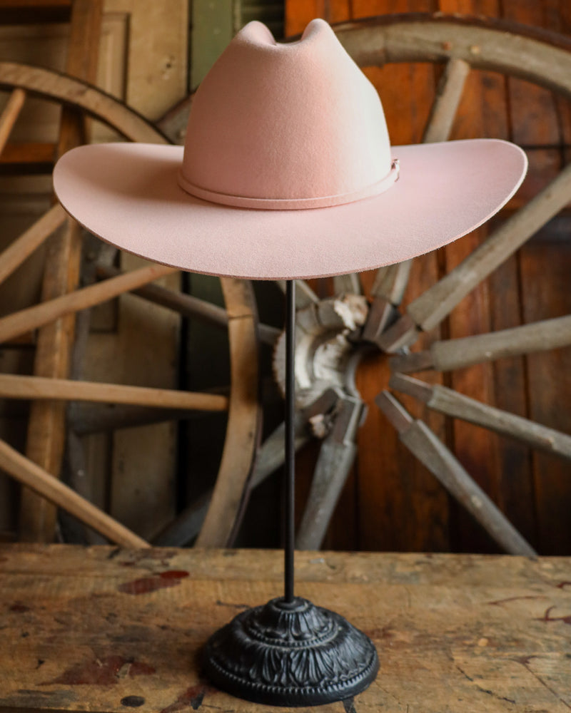 Rodeo King 7X Powder Pink 4" Self Hat 