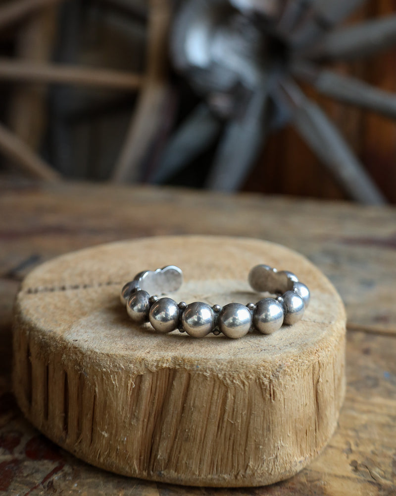 Peyote Bird Vintage 12 Sterling Silver Bubbles Cuff