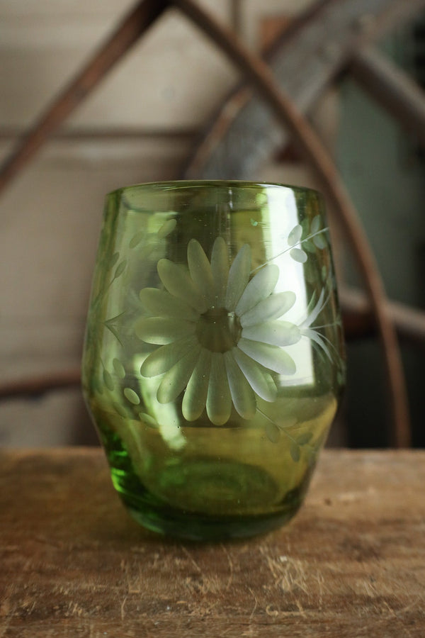 Rose Ann Hall Condessa Tumbler- Verde
