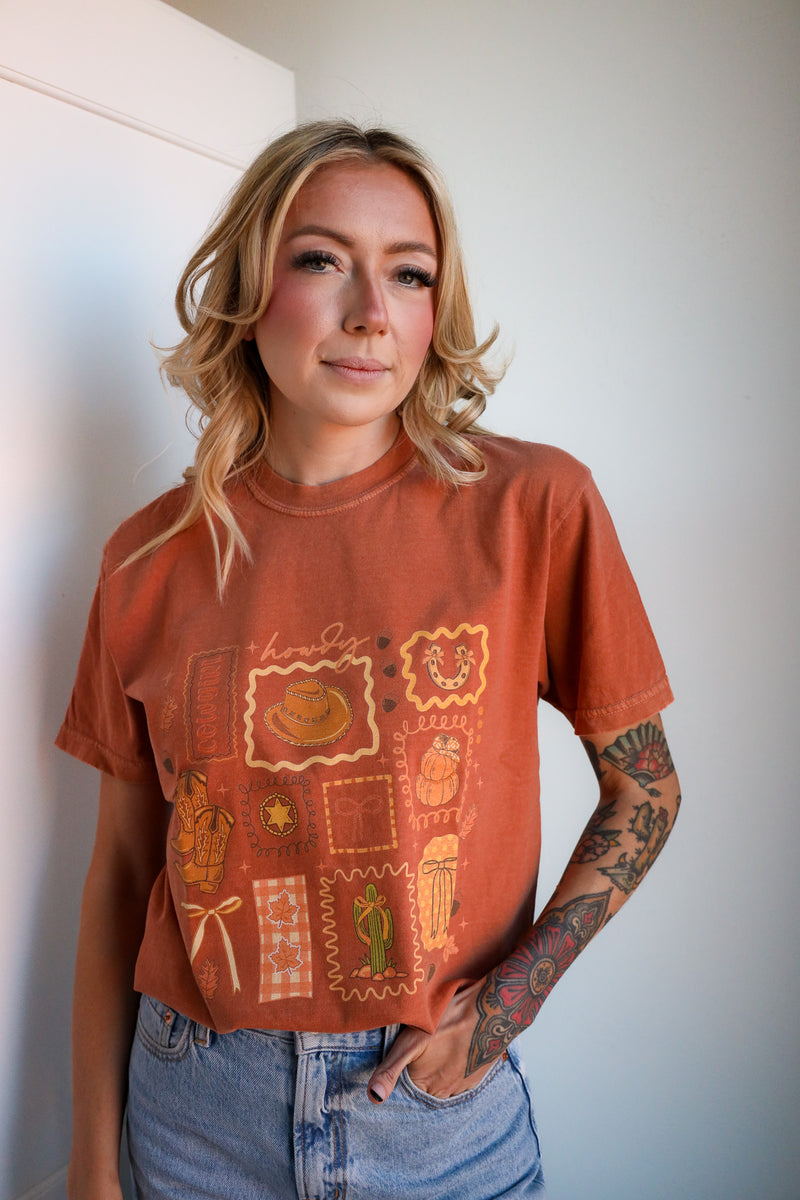 Lala Sista Howdy Western Graphic Tee 