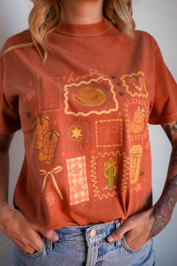 Lala Sista Howdy Western Graphic Tee 