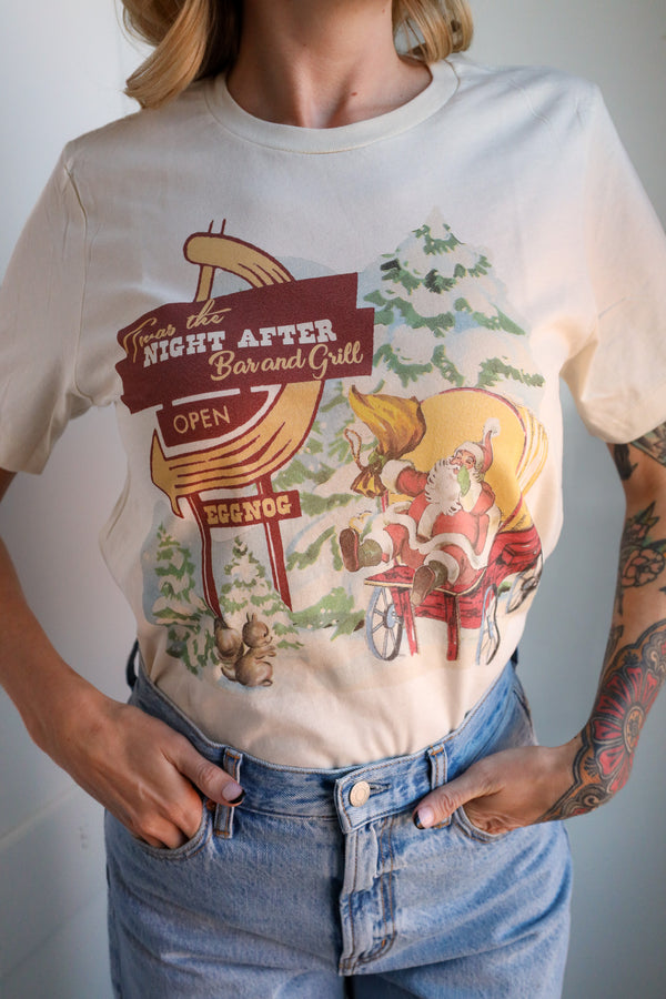 Cry Baby Twas The Night After Bar And Grill Tee