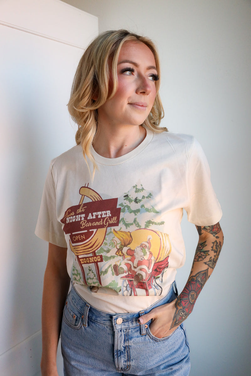 Cry Baby Twas The Night After Bar And Grill Tee