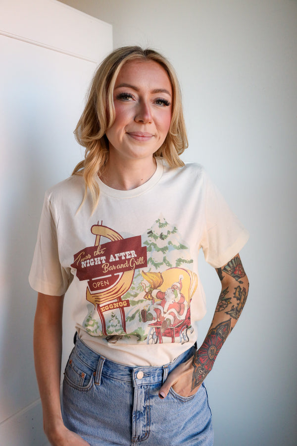 Cry Baby Twas The Night After Bar And Grill Tee