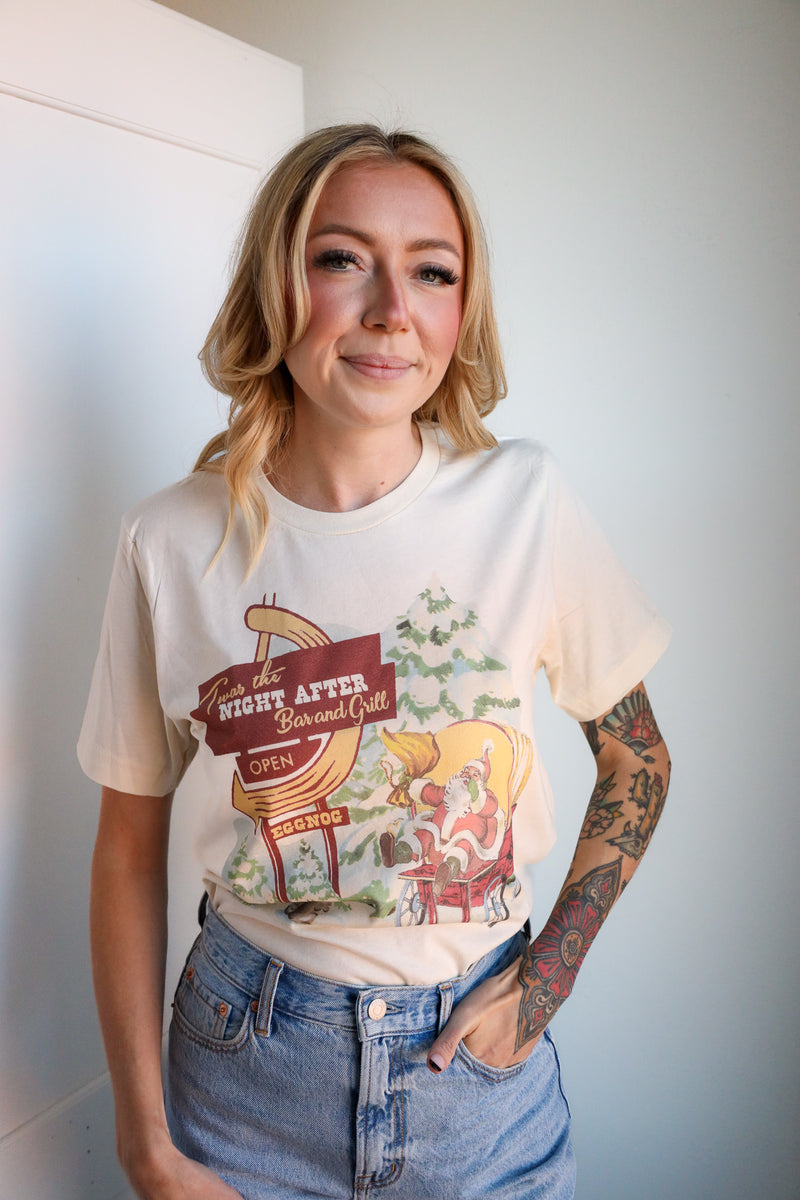 Cry Baby Twas The Night After Bar And Grill Tee