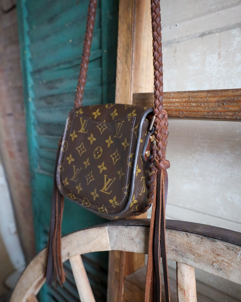 Leather and Vodka Saint Cloud PM Monogram Chocolate 20CT Kingman Turquoise Bag