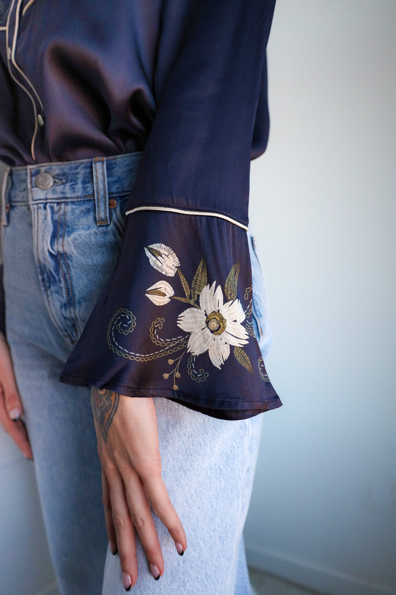 Johnny Was Corinthe Western Blouse 