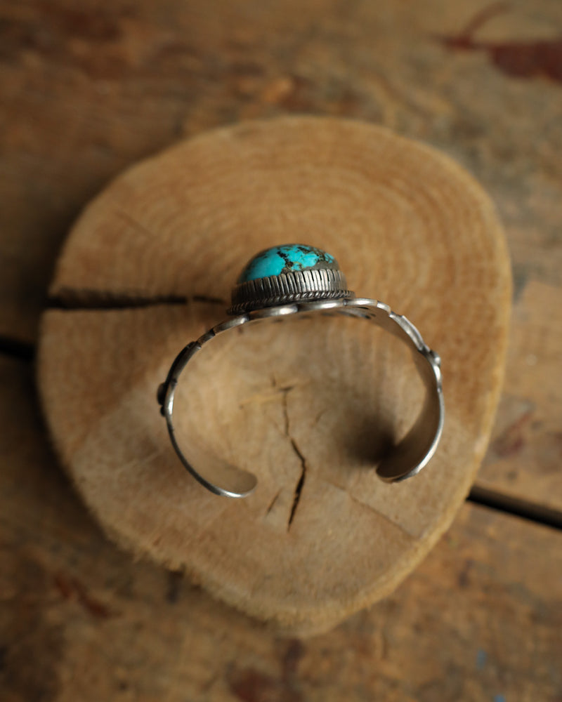 Persian Turquoise Orb Cutout Band Cuff