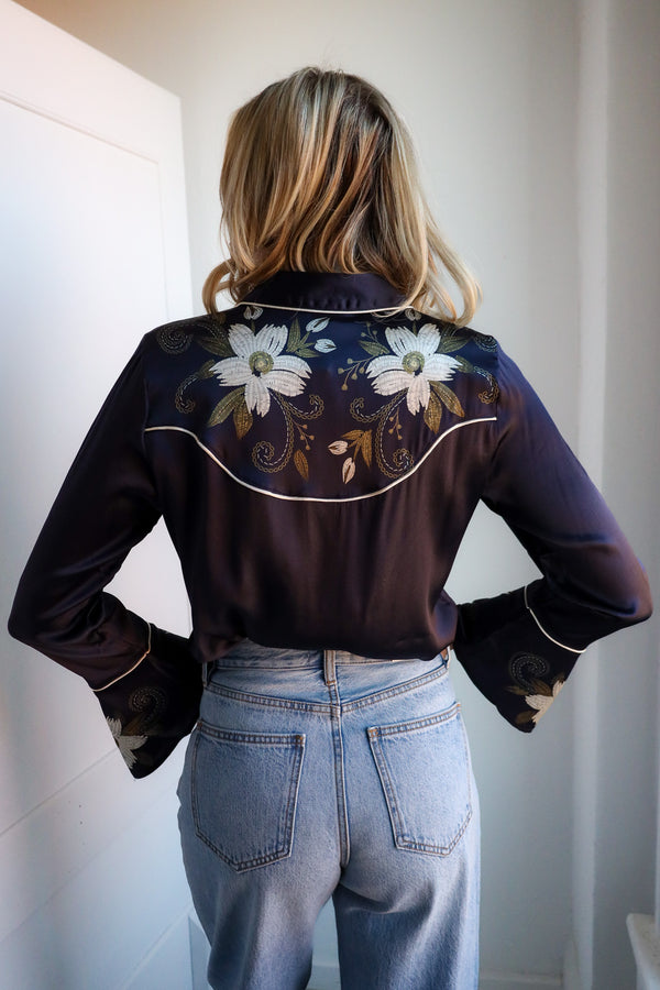 Johnny Was Corinthe Western Blouse 