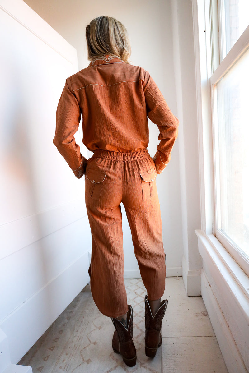 Howdy Hanny Applique Floral Pant 