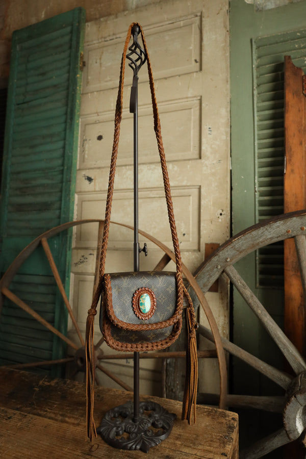 Leather and Vodka Saint Cloud PM 60 Carat Kingman Turquoise Bag