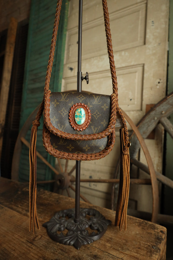 Leather and Vodka Saint Cloud PM 60 Carat Kingman Turquoise Bag