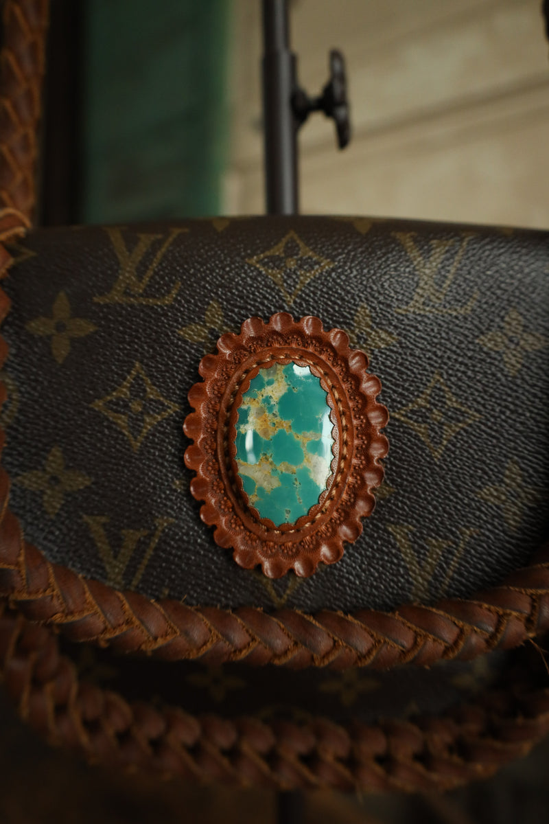 Leather and Vodka Saint Cloud PM 60 Carat Kingman Turquoise Bag