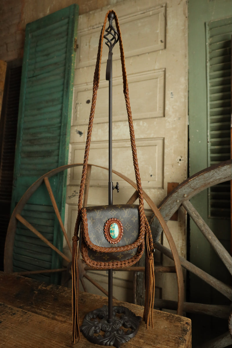 Leather and Vodka Saint Cloud PM 60 Carat Kingman Turquoise Bag