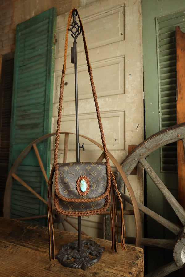 Leather and Vodka Saint Cloud MM 65 Carat Kingman Turquoise Bag