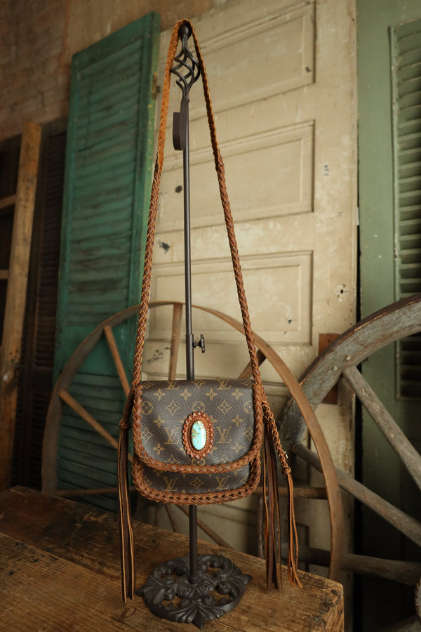 Leather and Vodka Saint Cloud MM 65 Carat Kingman Turquoise Bag