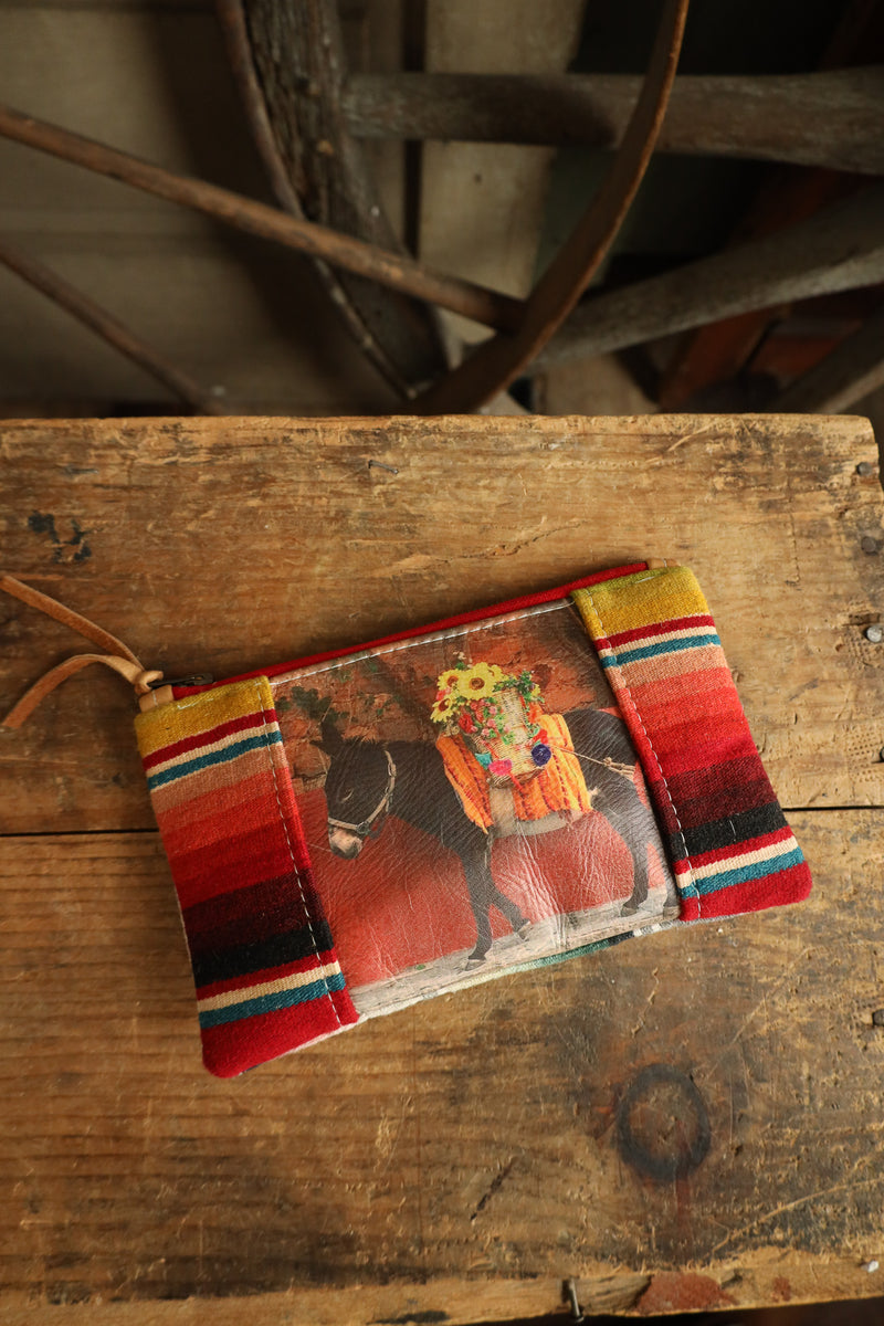 Totem Serape Flower Donkey Pouch