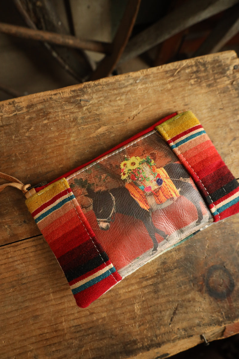 Totem Serape Flower Donkey Pouch